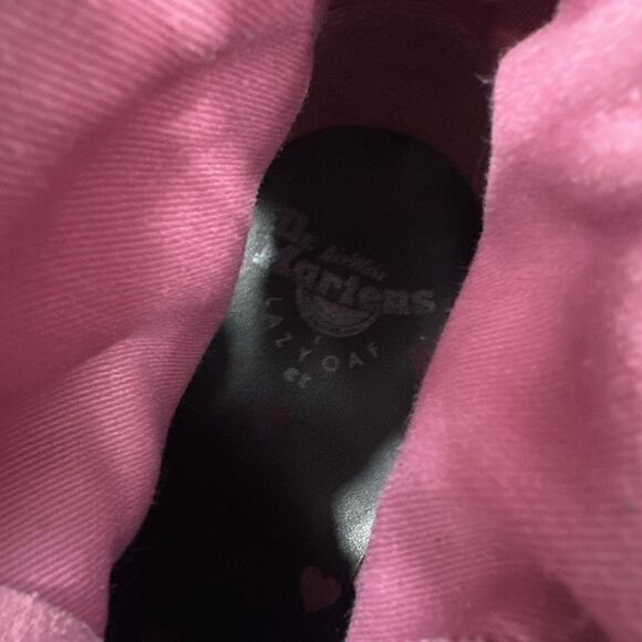 RARE Dr Martens X Devon Lazy Oaf Buckle Pink Heart Platform Chunky Boots Size 11 - Picture 7 of 8